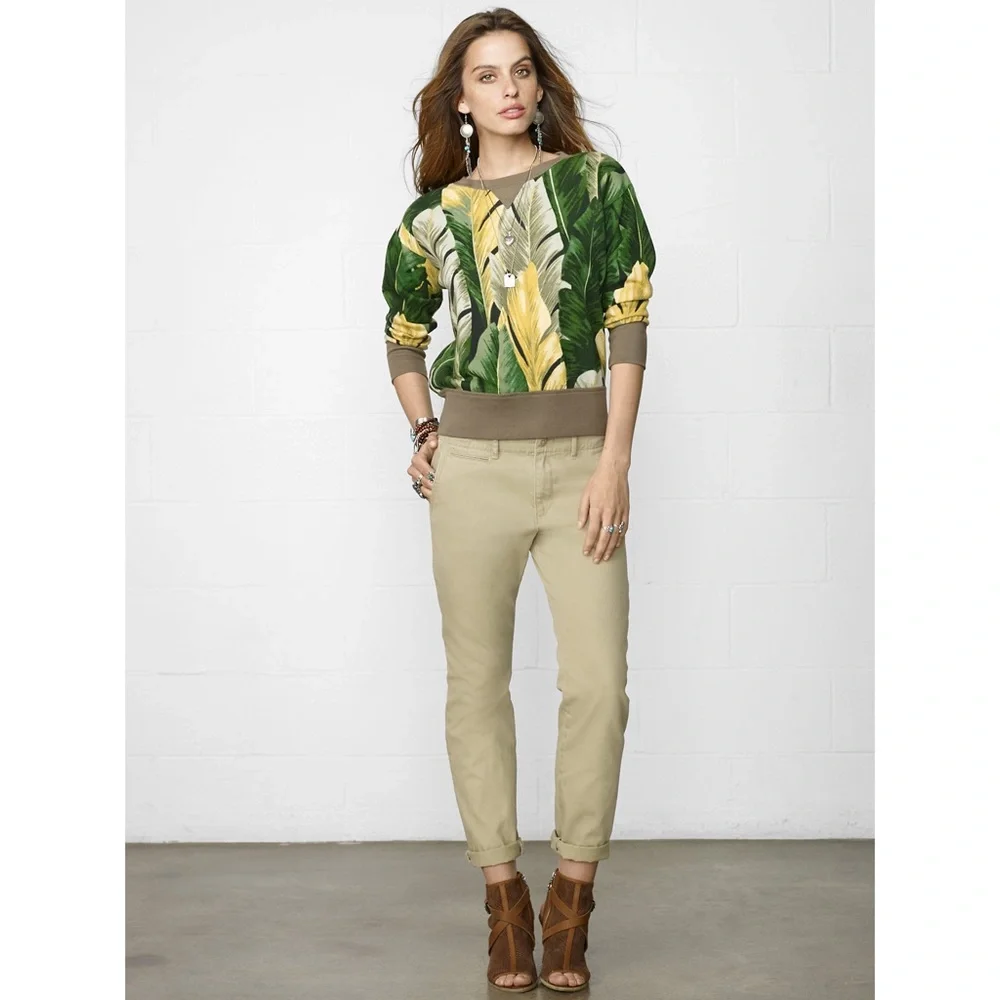 New Denim & Supply Leaf Crew Sweatshirt Small - Picture 4 of 7